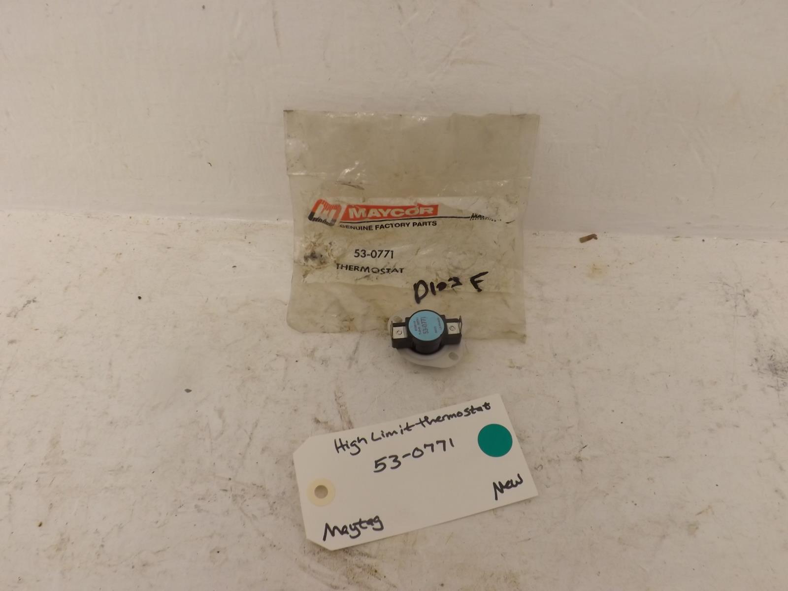 Maytag Dryer 53-0771 High Limit Thermostat New OEM Maytag Dryer 53-0771 High Limit Thermostat New OEM